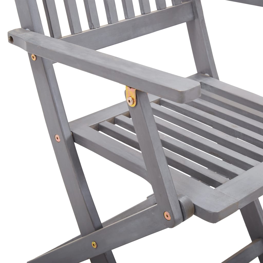 Tuinstoelen 4 st inklapbaar met kussens massief acaciahout is nu te koop bij PeponiXL, paradijselijk wonen!