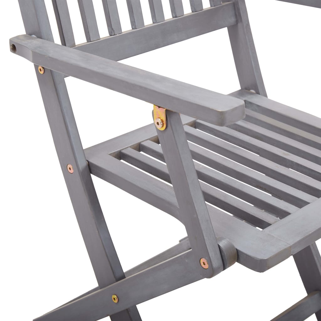 Tuinstoelen 4 st inklapbaar met kussens massief acaciahout is nu te koop bij PeponiXL, paradijselijk wonen!
