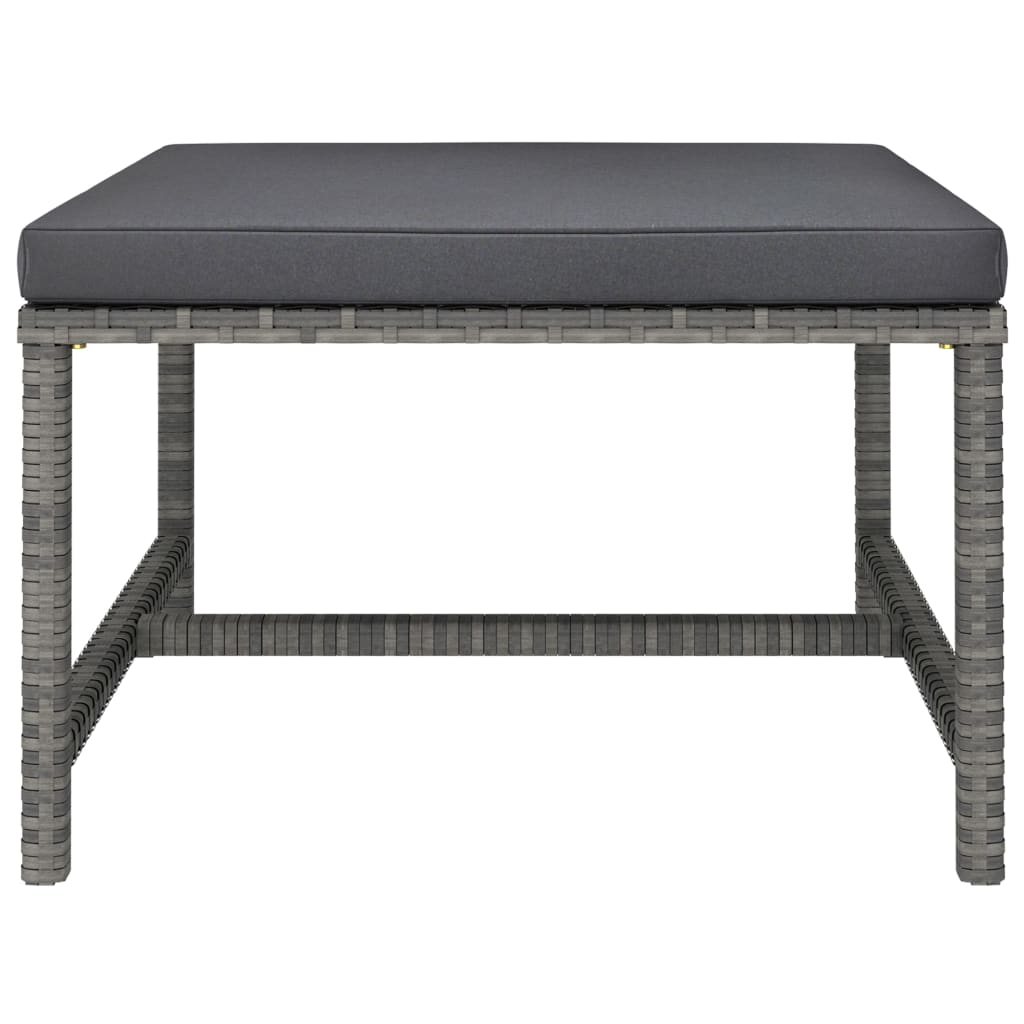 8-delige Loungeset met kussens poly rattan grijs is nu te koop bij PeponiXL, paradijselijk wonen!