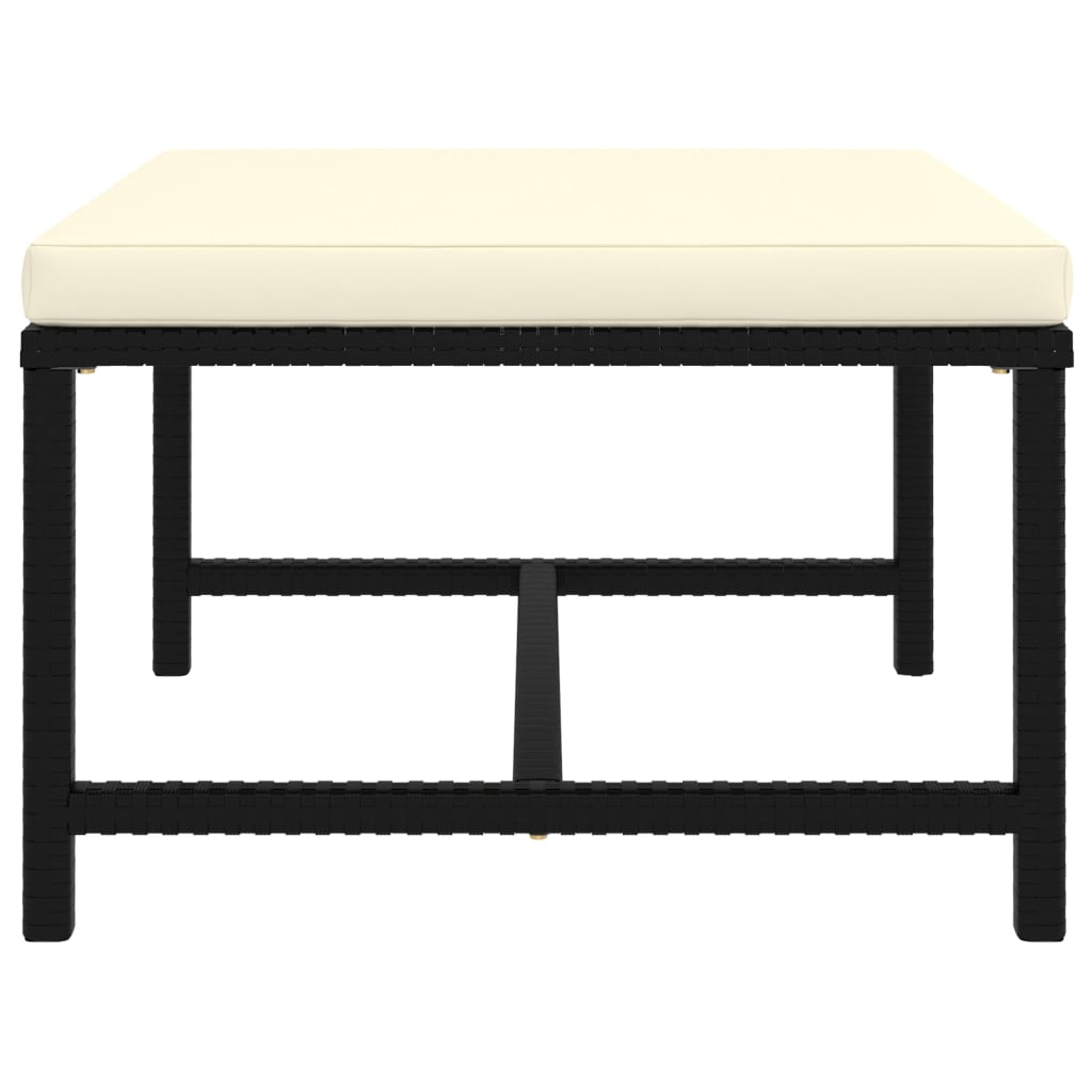 9-delige Loungeset met kussens poly rattan zwart is nu te koop bij PeponiXL, paradijselijk wonen!