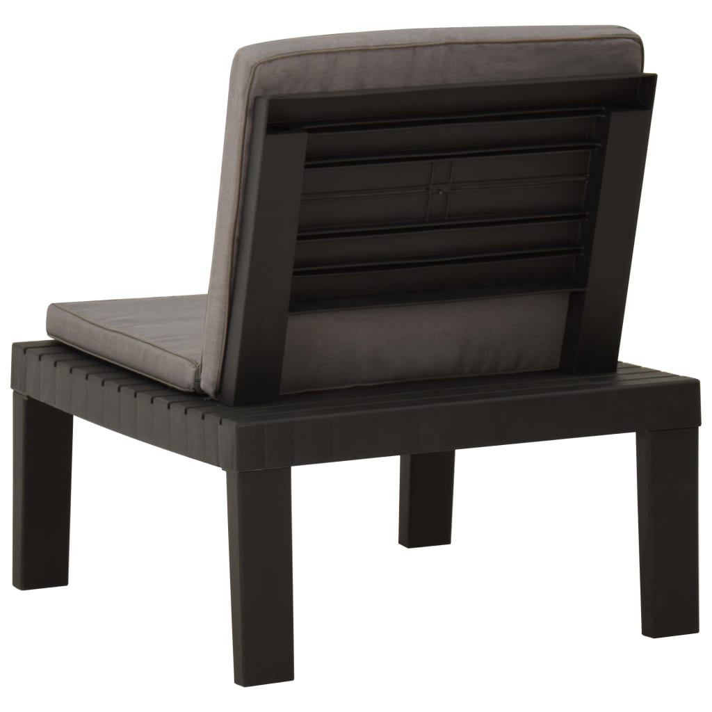 Loungestoelen 2 st met kussens kunststof grijs is nu te koop bij PeponiXL, paradijselijk wonen!