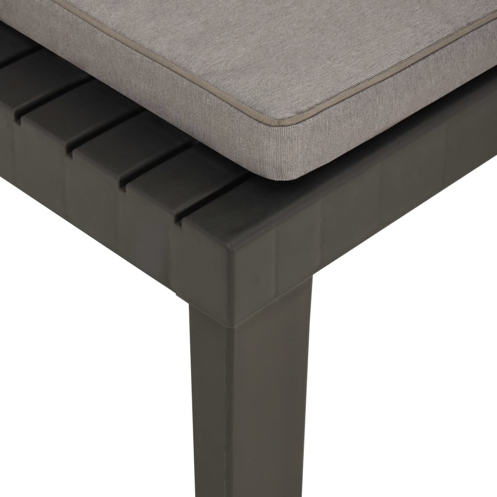 Loungestoelen 2 st met kussens kunststof grijs is nu te koop bij PeponiXL, paradijselijk wonen!