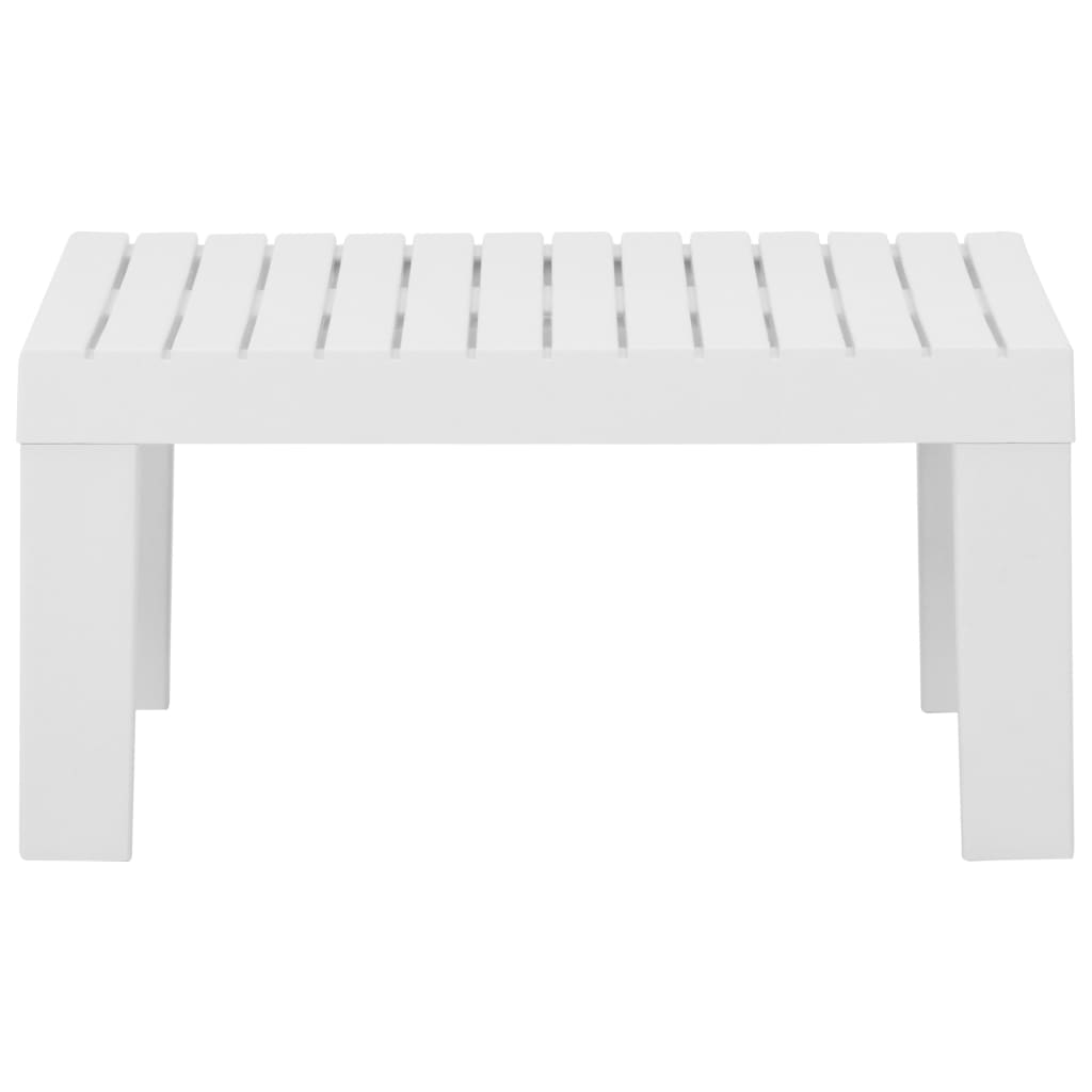 3-delige Loungeset met kussens kunststof wit is nu te koop bij PeponiXL, paradijselijk wonen!