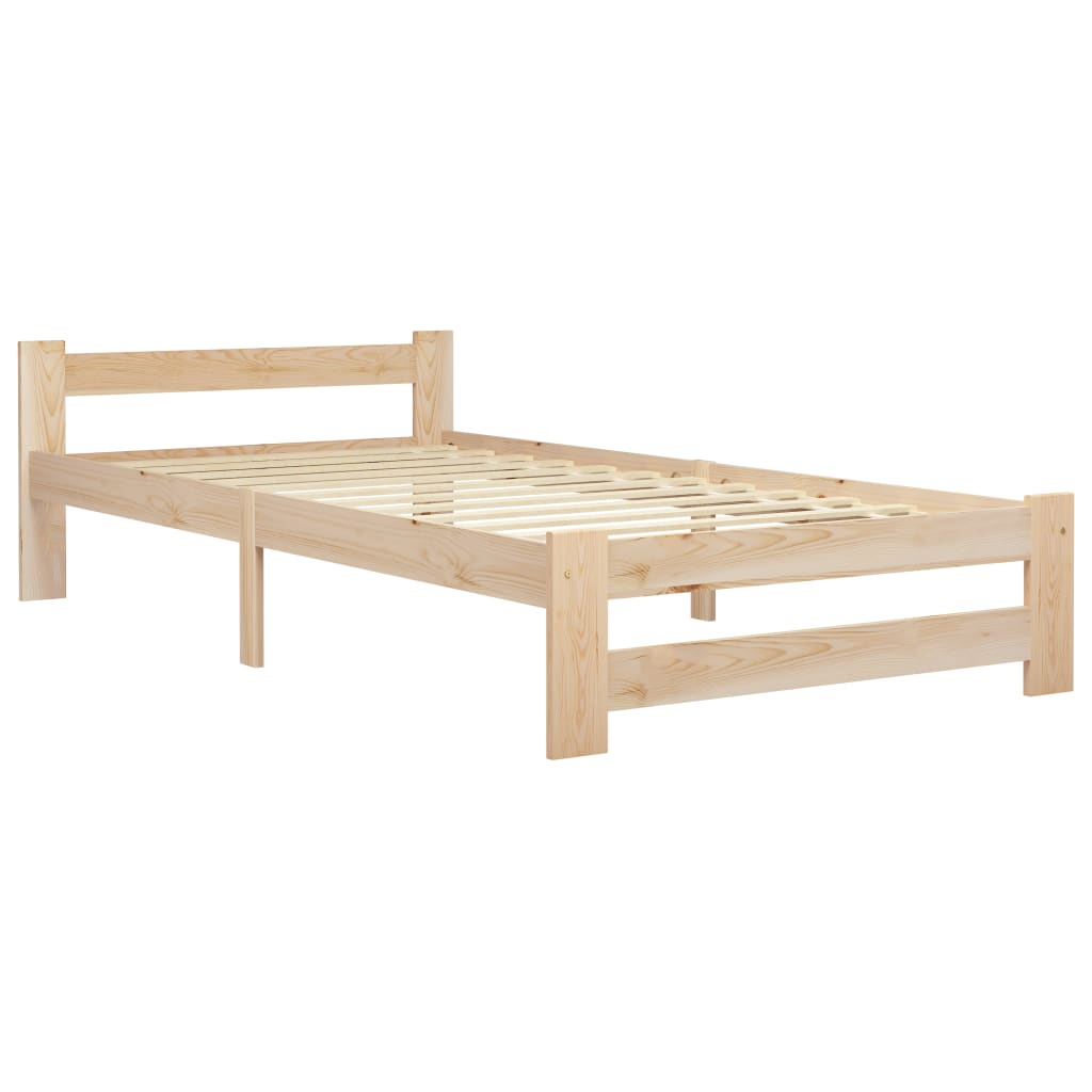 Bedframe massief grenenhout 90x200 cm is nu te koop bij PeponiXL, paradijselijk wonen!