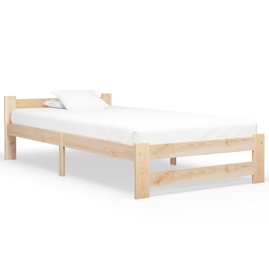 Bedframe massief grenenhout 100x200 cm is nu te koop bij PeponiXL, paradijselijk wonen!