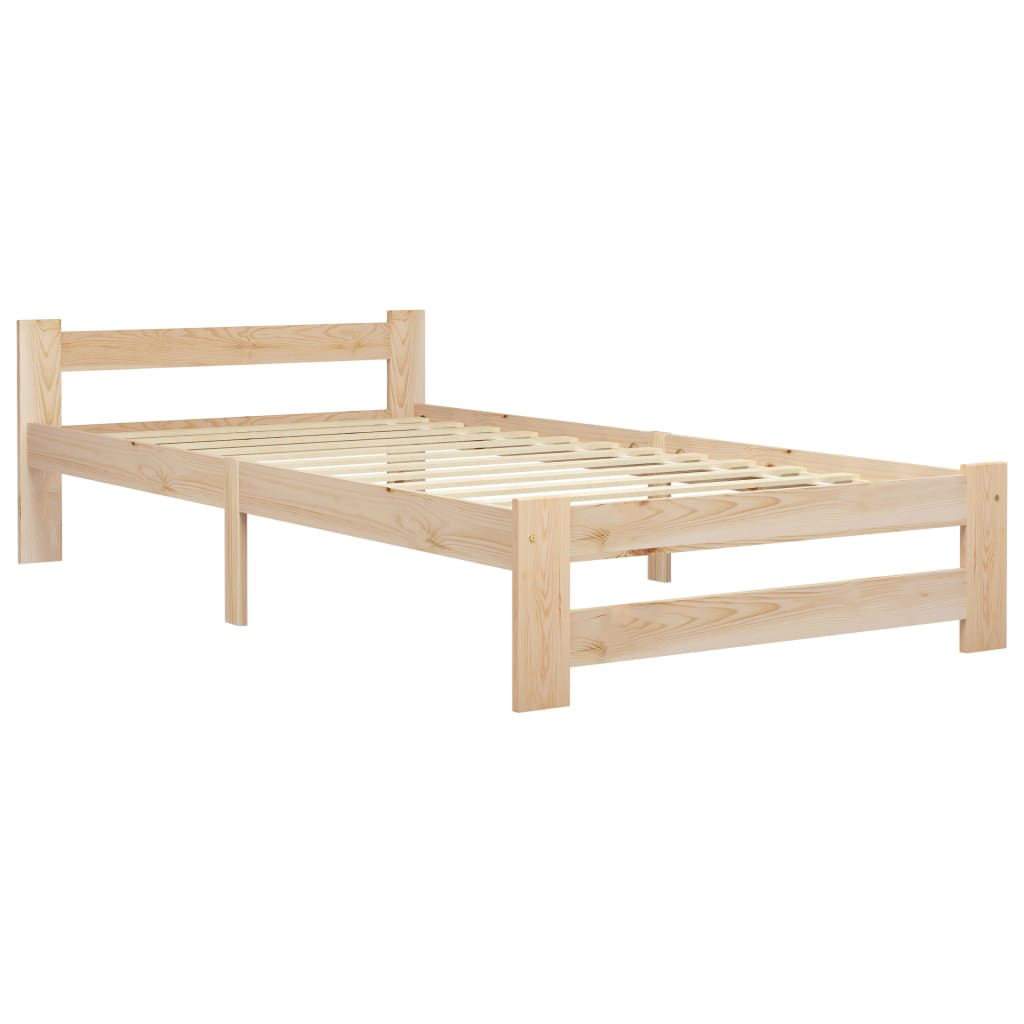 Bedframe massief grenenhout 100x200 cm is nu te koop bij PeponiXL, paradijselijk wonen!