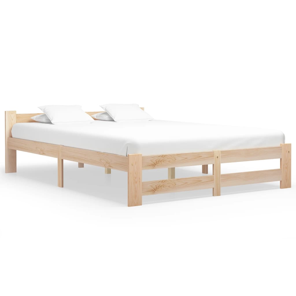 Bedframe massief grenenhout 140x200 cm is nu te koop bij PeponiXL, paradijselijk wonen!