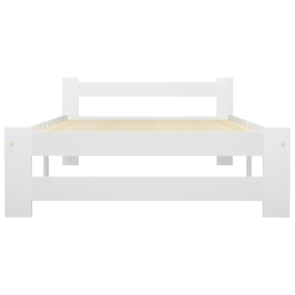 Bedframe massief grenenhout wit 100x200 cm is nu te koop bij PeponiXL, paradijselijk wonen!