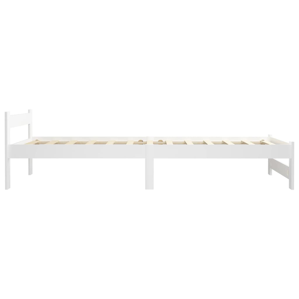 Bedframe massief grenenhout wit 100x200 cm is nu te koop bij PeponiXL, paradijselijk wonen!