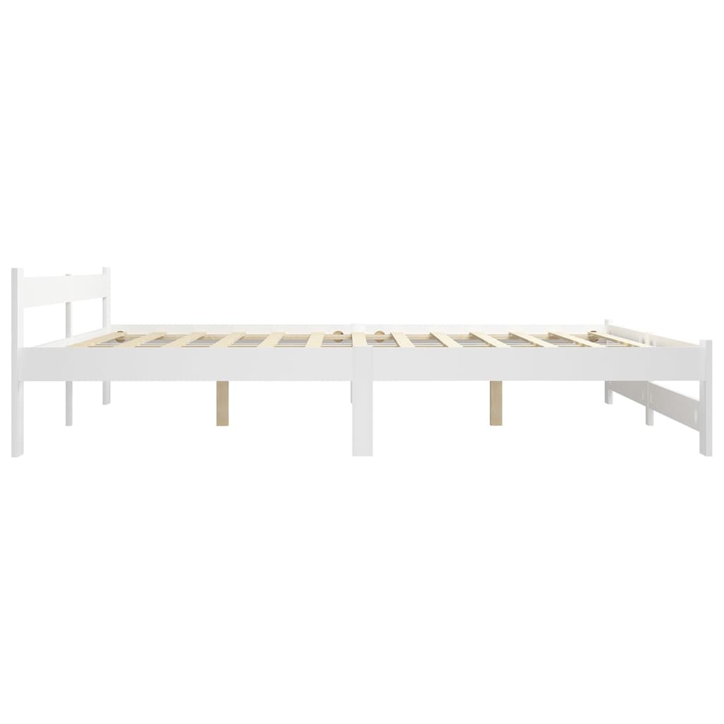 Bedframe massief grenenhout wit 120x200 cm is nu te koop bij PeponiXL, paradijselijk wonen!