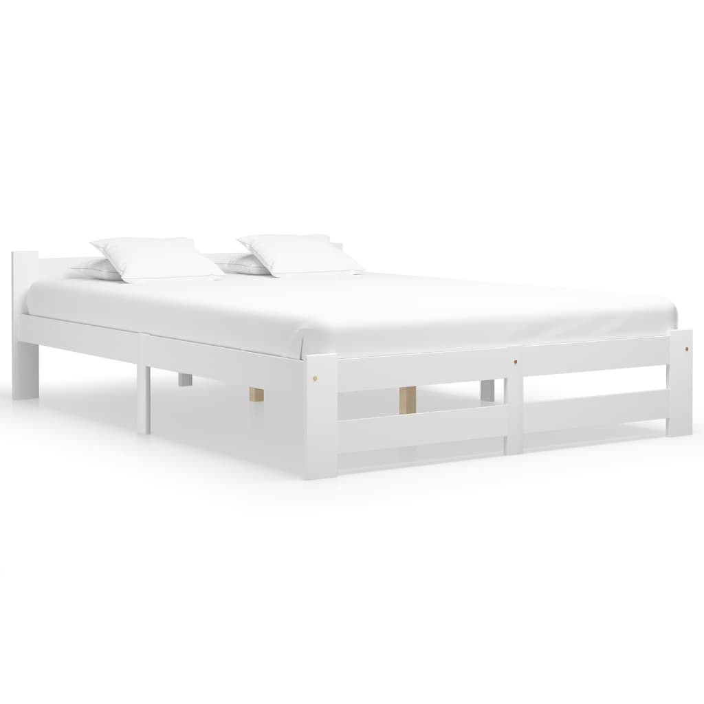 Bedframe massief grenenhout wit 180x200 cm is nu te koop bij PeponiXL, paradijselijk wonen!