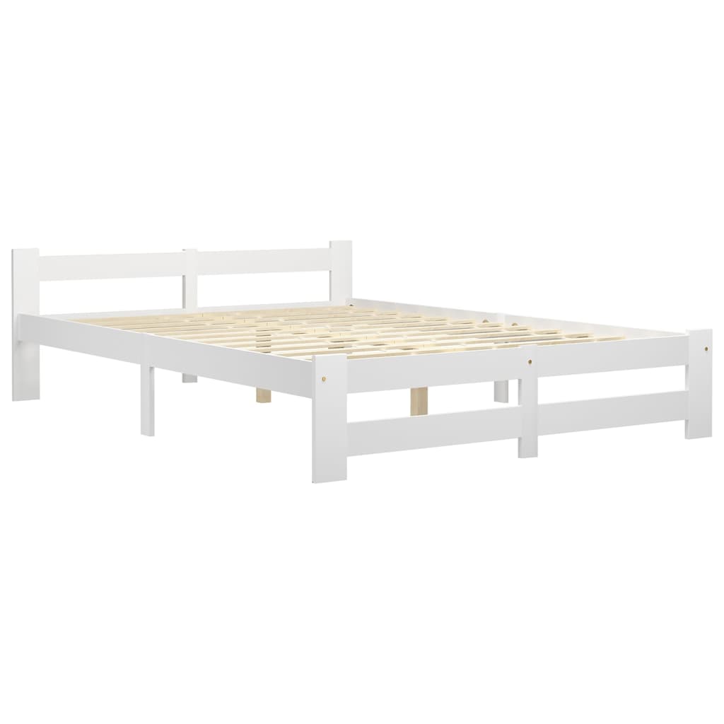 Bedframe massief grenenhout wit 180x200 cm is nu te koop bij PeponiXL, paradijselijk wonen!
