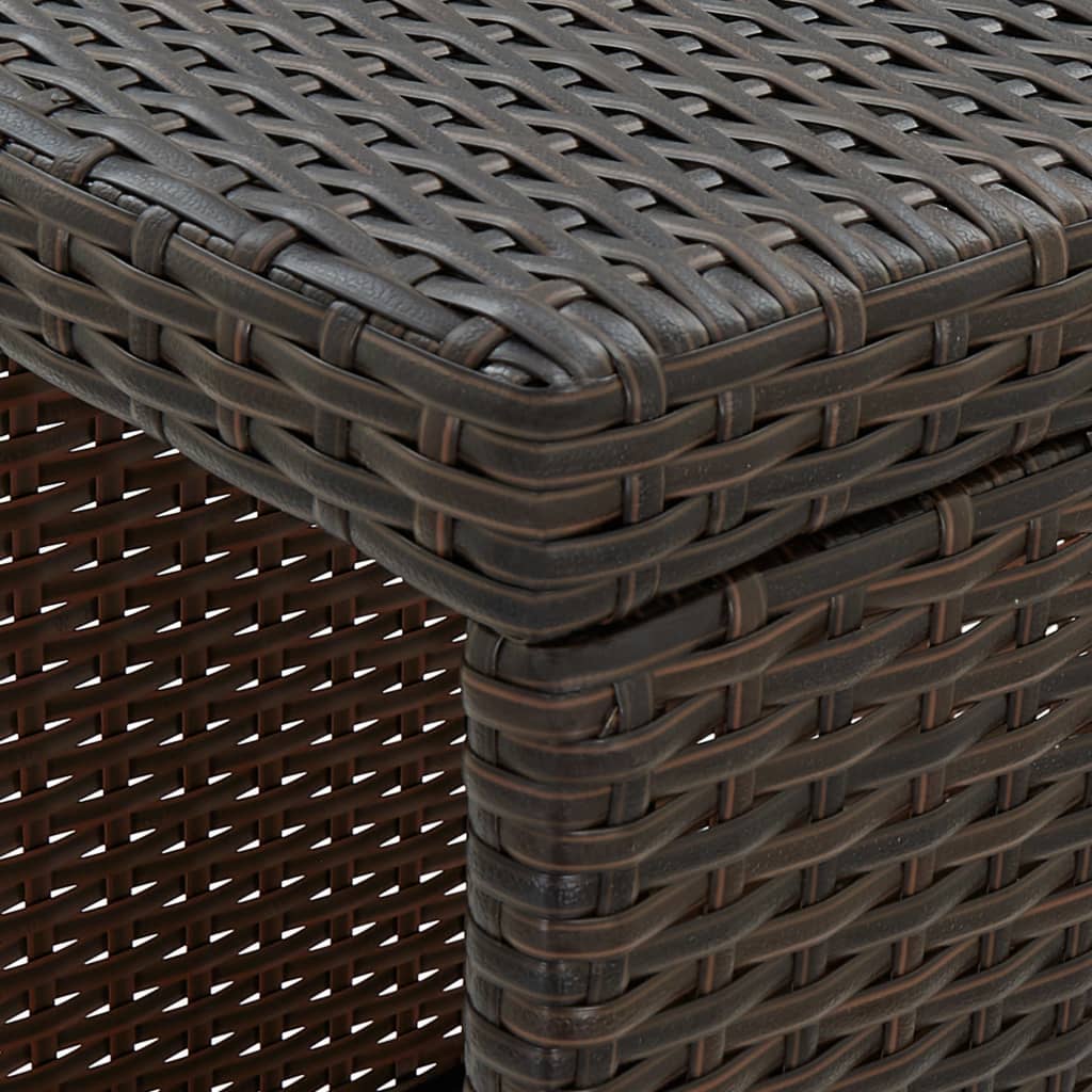 5-delige Tuinbarset met kussens poly rattan bruin is nu te koop bij PeponiXL, paradijselijk wonen!