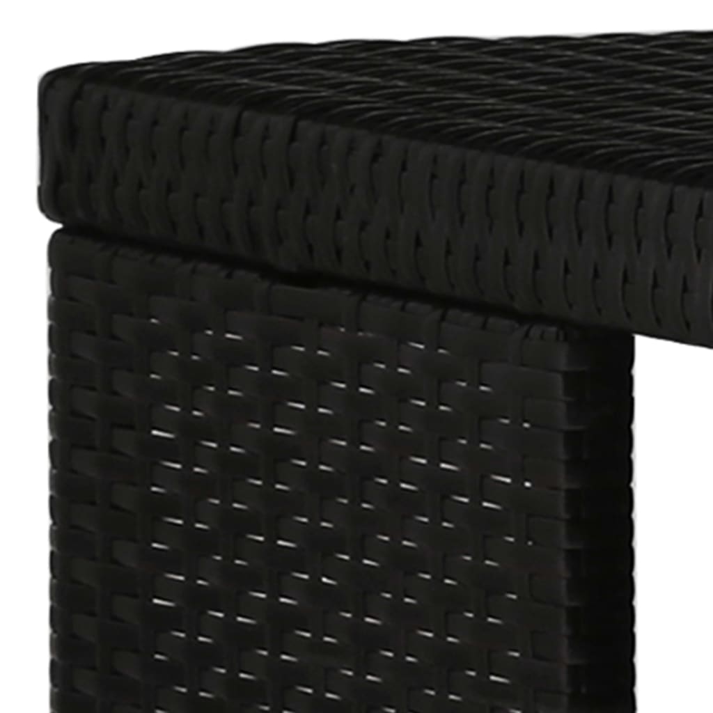5-delige Tuinbarset met kussens poly rattan zwart is nu te koop bij PeponiXL, paradijselijk wonen!