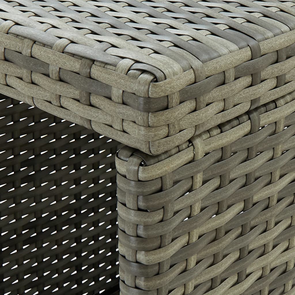 5-delige Tuinbarset met kussens poly rattan grijs is nu te koop bij PeponiXL, paradijselijk wonen!
