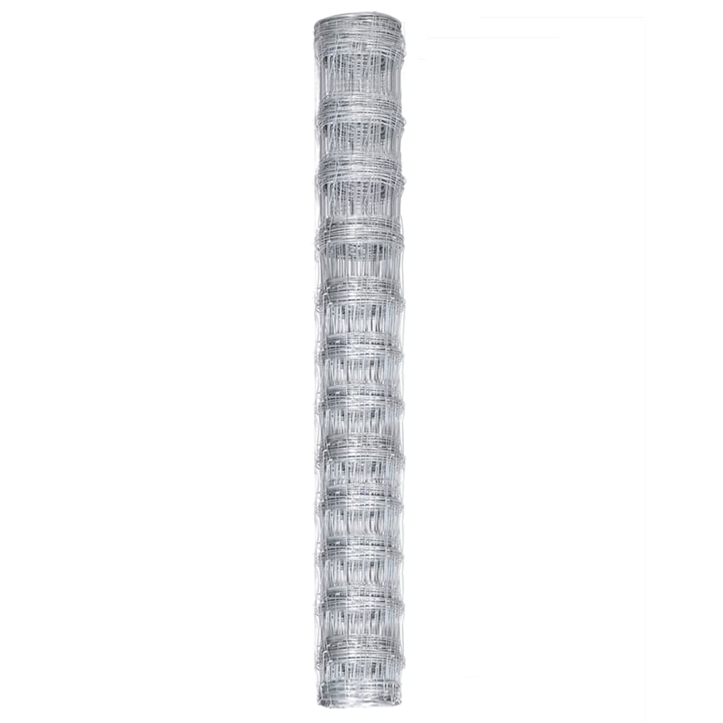 Tuinhek 50x1,25 m gegalvaniseerd staal zilverkleurig is nu te koop bij PeponiXL, paradijselijk wonen!