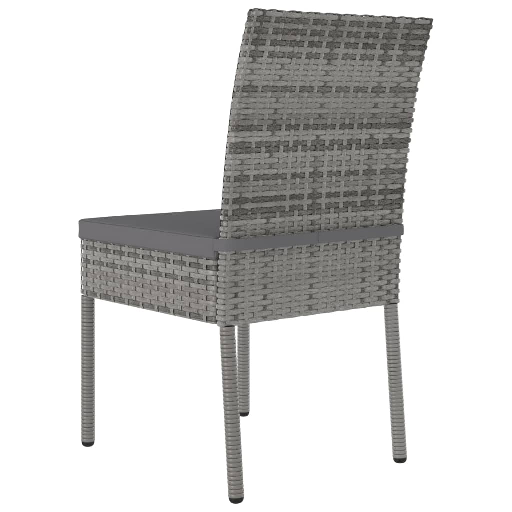 3-delige Tuinset poly rattan grijs is nu te koop bij PeponiXL, paradijselijk wonen!