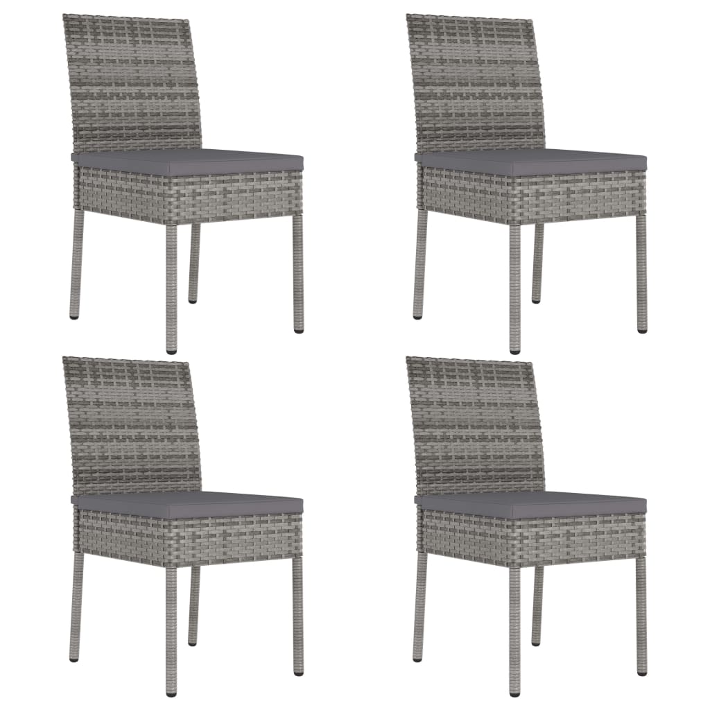 5-delige Tuinset poly rattan grijs is nu te koop bij PeponiXL, paradijselijk wonen!