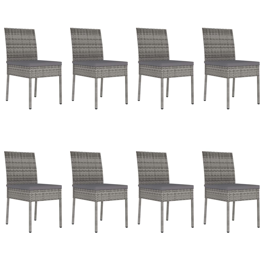 9-delige Tuinset poly rattan grijs is nu te koop bij PeponiXL, paradijselijk wonen!