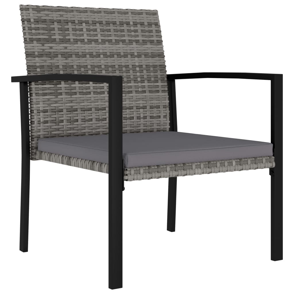 3-delige Tuinset poly rattan grijs is nu te koop bij PeponiXL, paradijselijk wonen!