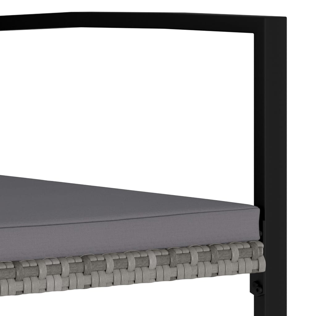 5-delige Tuinset poly rattan grijs is nu te koop bij PeponiXL, paradijselijk wonen!