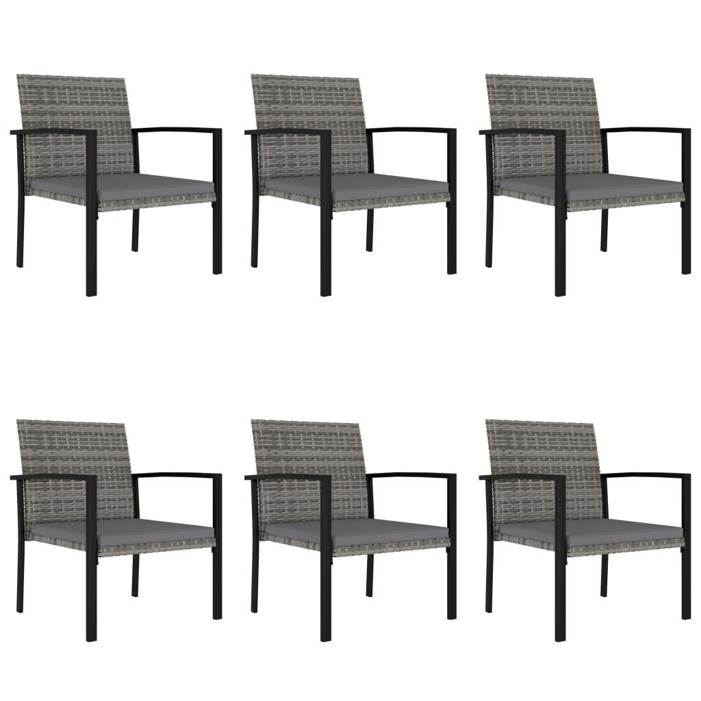 7-delige Tuinset poly rattan grijs is nu te koop bij PeponiXL, paradijselijk wonen!