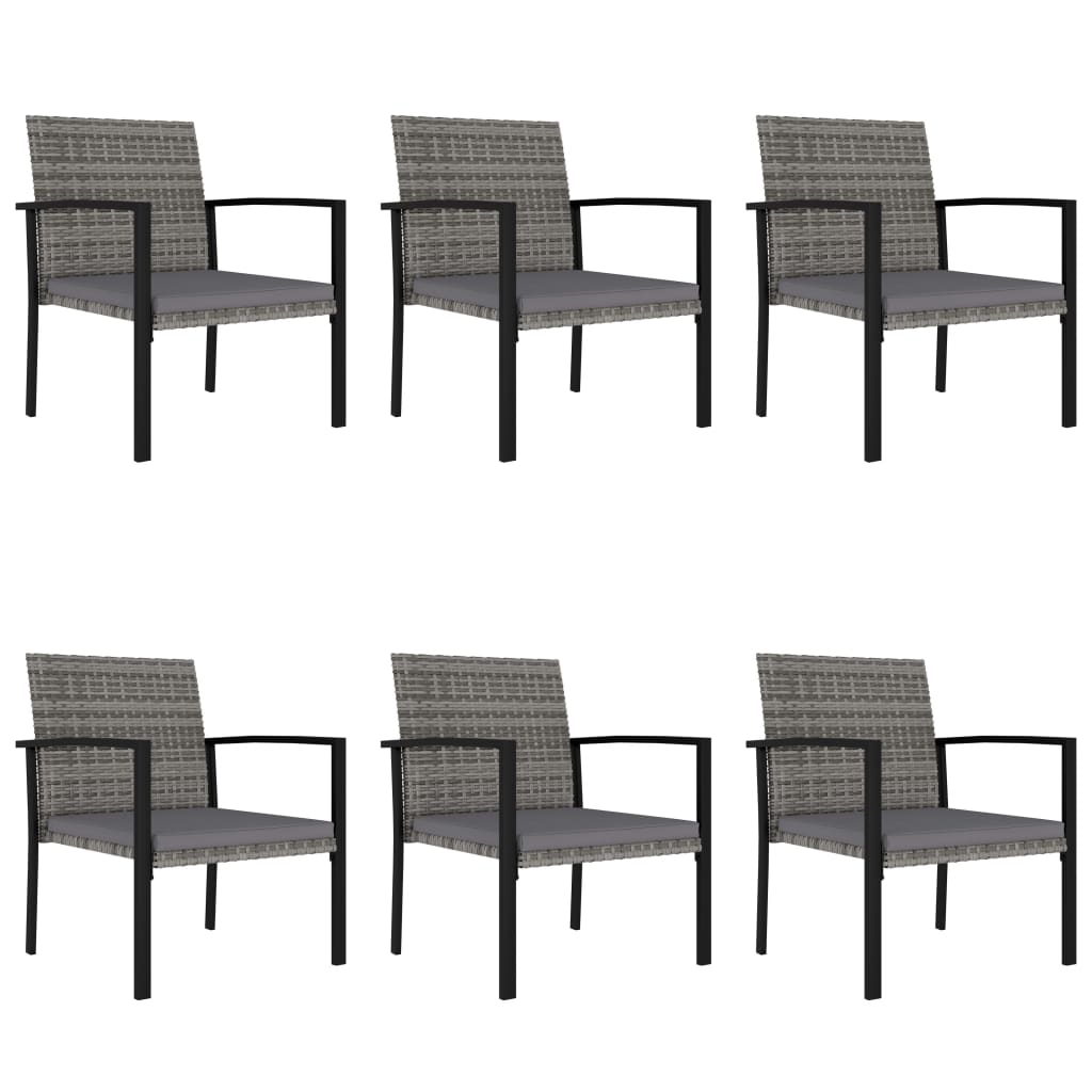7-delige Tuinset poly rattan grijs is nu te koop bij PeponiXL, paradijselijk wonen!