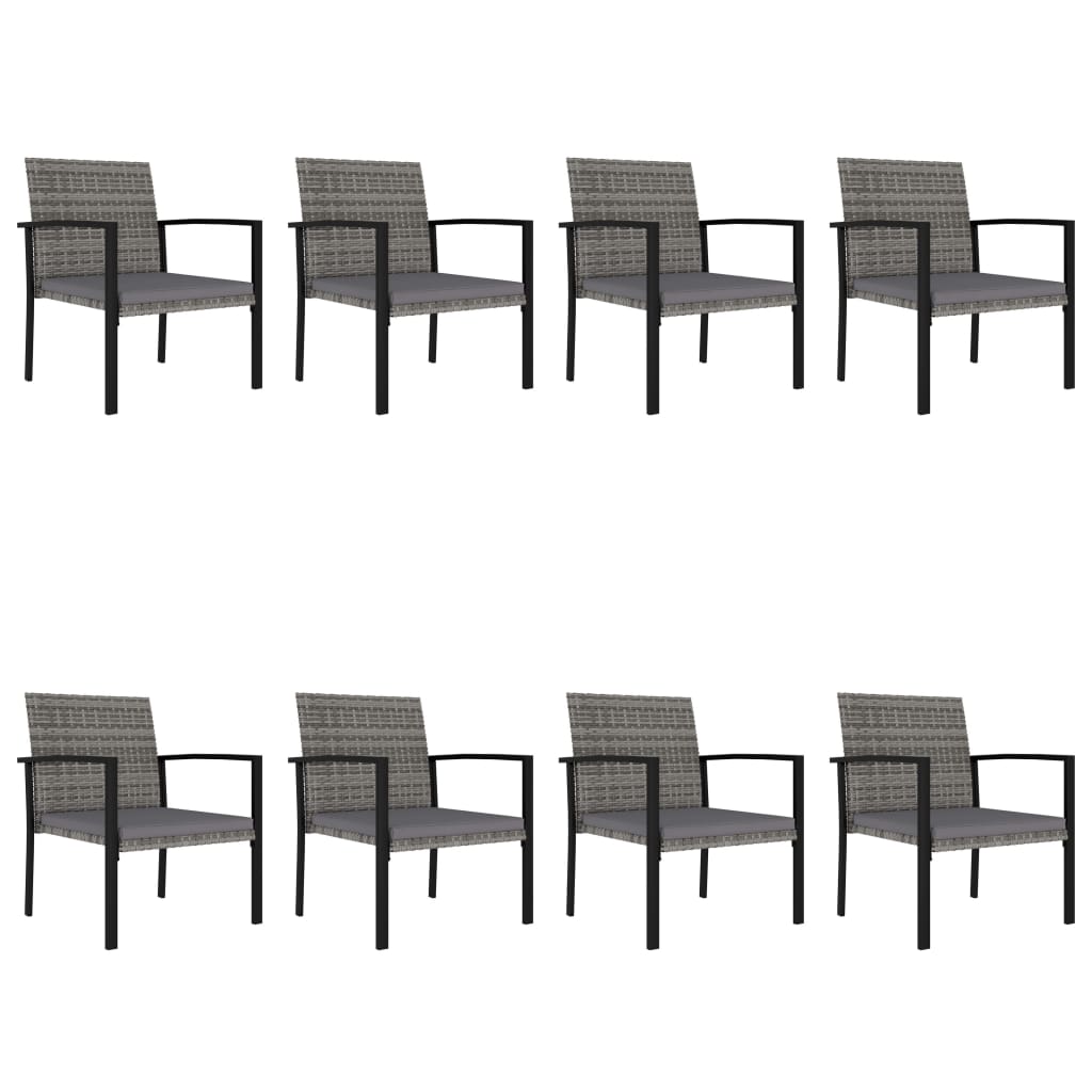 9-delige Tuinset poly rattan grijs is nu te koop bij PeponiXL, paradijselijk wonen!