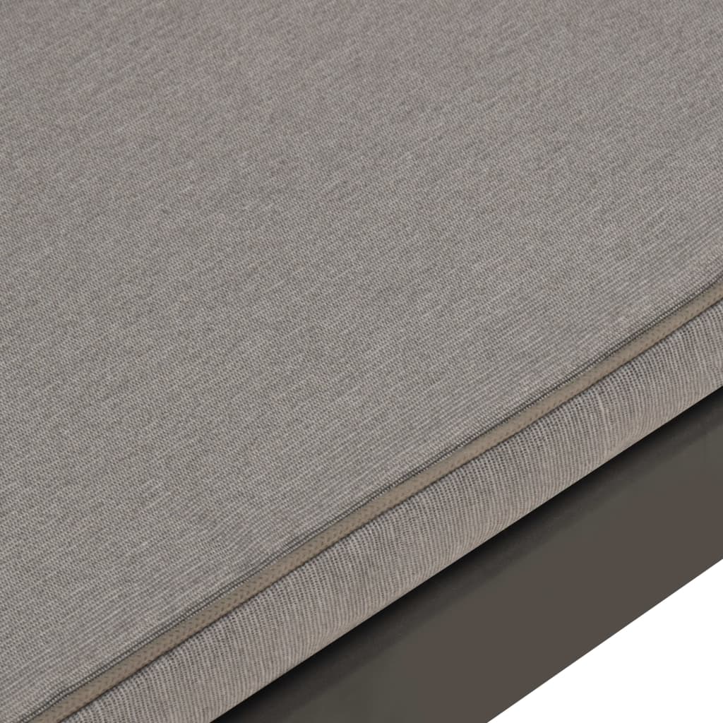 Loungebank met kussen kunststof grijs is nu te koop bij PeponiXL, paradijselijk wonen!