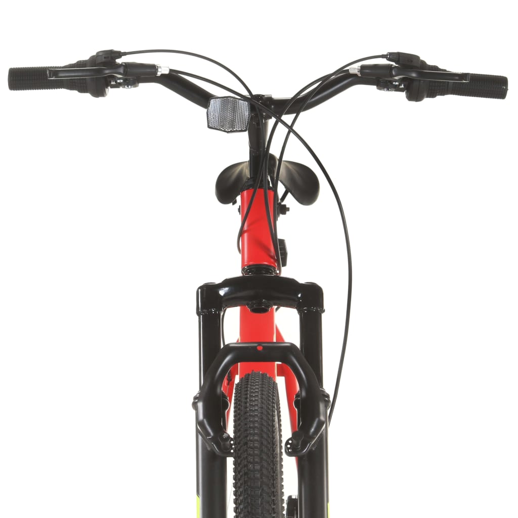 Mountainbike 21 versnellingen 27,5 inch wielen 38 cm frame rood is nu te koop bij PeponiXL, paradijselijk wonen!