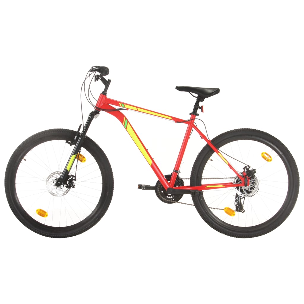 Mountainbike 21 versnellingen 27,5 inch wielen 42 cm frame rood is nu te koop bij PeponiXL, paradijselijk wonen!