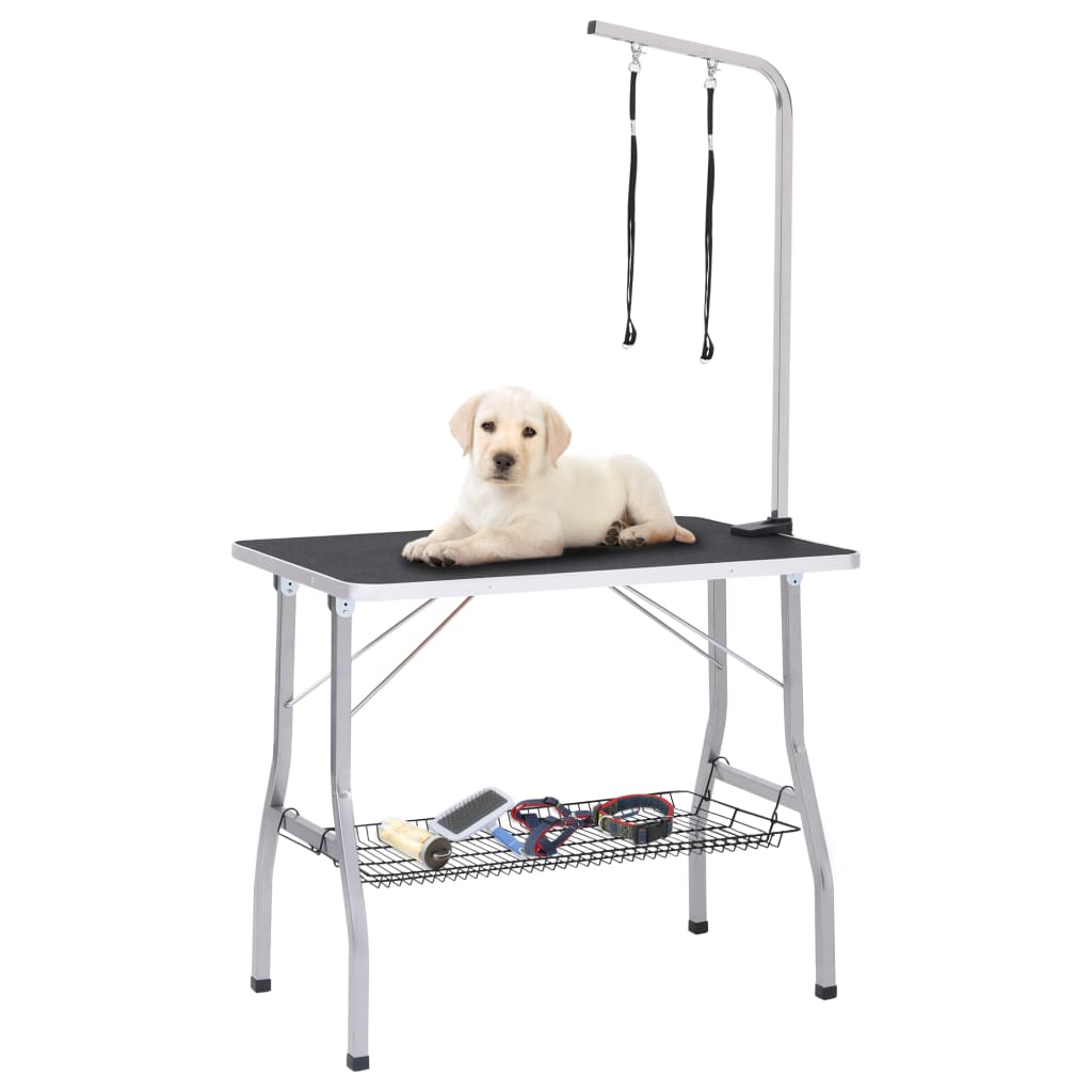 Hondentrimtafel verstelbaar met 2 lussen en opbergschap is nu te koop bij PeponiXL, paradijselijk wonen!