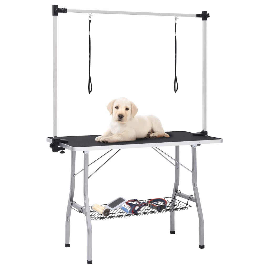 Hondentrimtafel verstelbaar met 2 lussen en opbergschap is nu te koop bij PeponiXL, paradijselijk wonen!