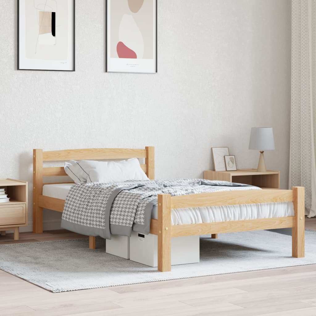 Bedframe massief grenenhout 90x200 cm is nu te koop bij PeponiXL, paradijselijk wonen!