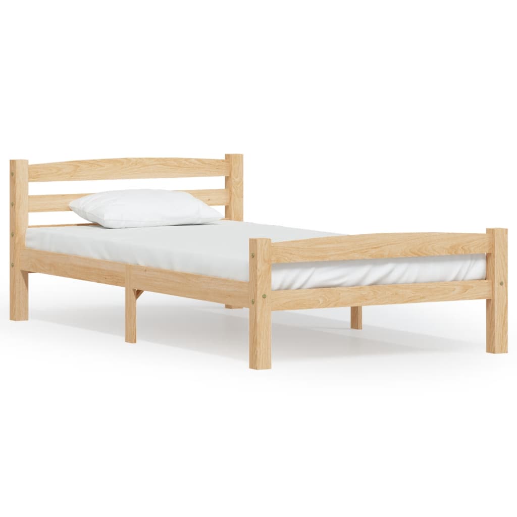 Bedframe massief grenenhout 100x200 cm is nu te koop bij PeponiXL, paradijselijk wonen!