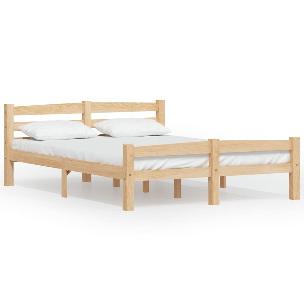 Bedframe massief grenenhout 140x200 cm is nu te koop bij PeponiXL, paradijselijk wonen!