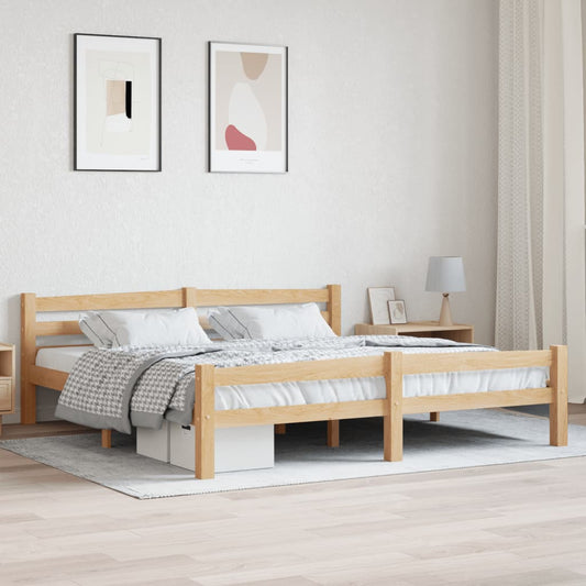 Bedframe massief grenenhout 180x200 cm is nu te koop bij PeponiXL, paradijselijk wonen!