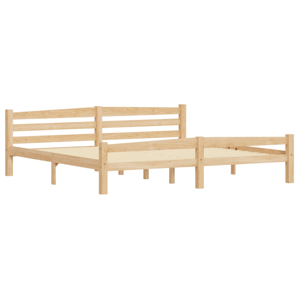 Bedframe massief grenenhout 200x200 cm is nu te koop bij PeponiXL, paradijselijk wonen!