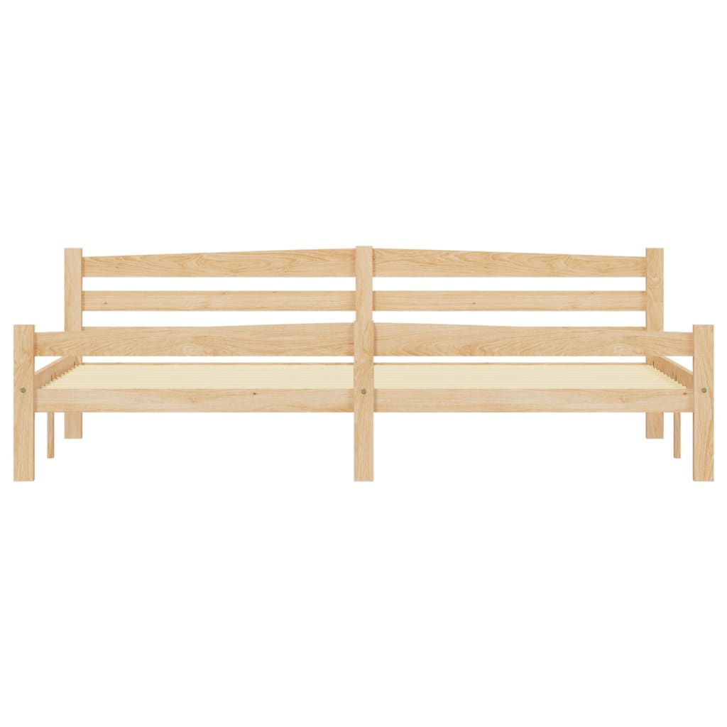 Bedframe massief grenenhout 200x200 cm is nu te koop bij PeponiXL, paradijselijk wonen!
