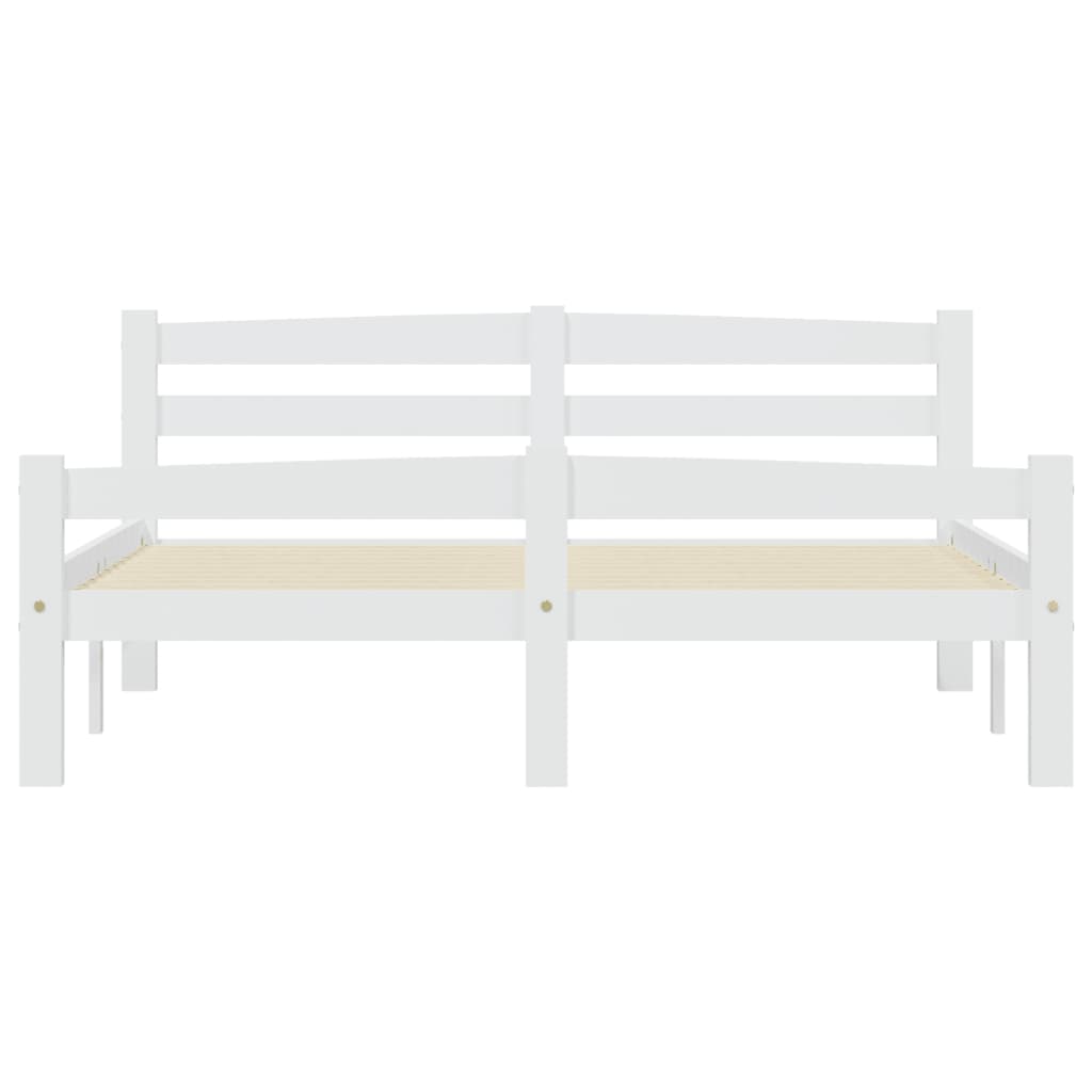 Bedframe massief grenenhout wit 120x200 cm is nu te koop bij PeponiXL, paradijselijk wonen!