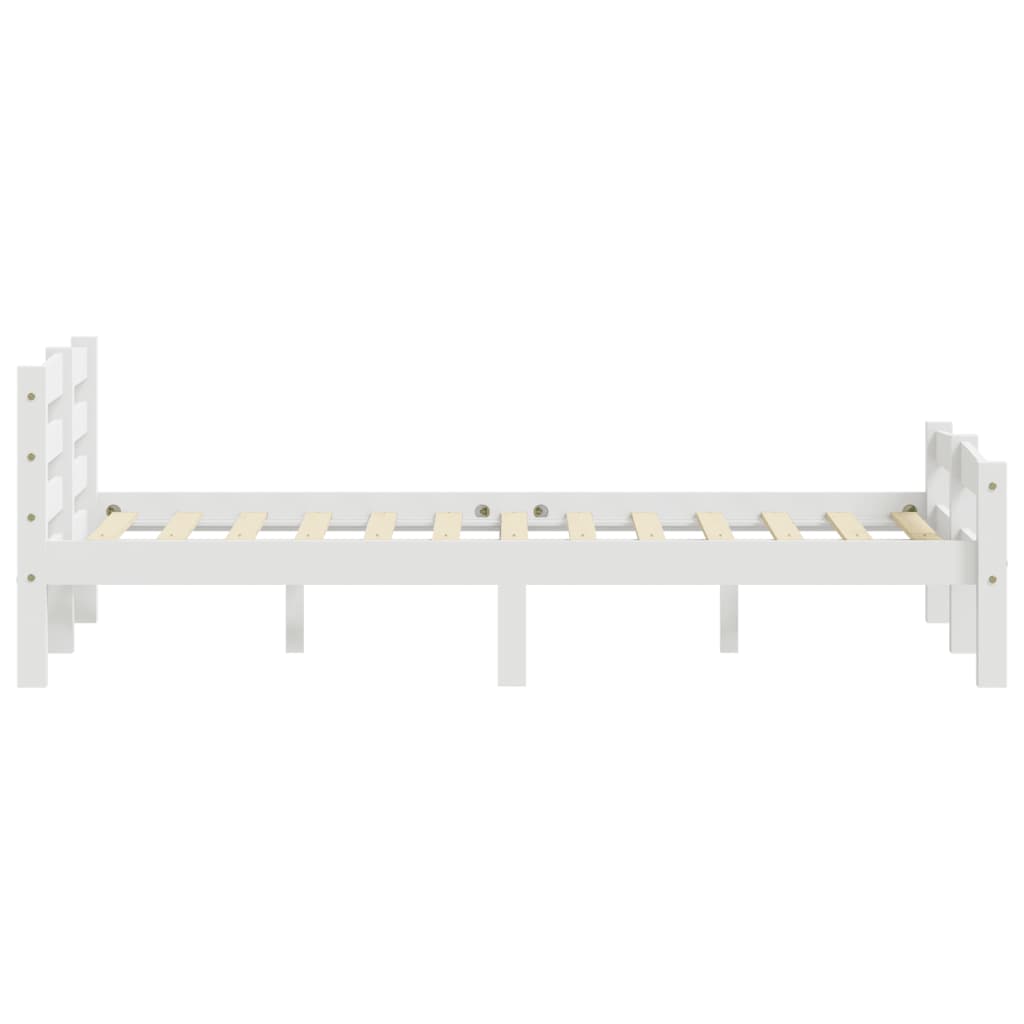 Bedframe massief grenenhout wit 120x200 cm is nu te koop bij PeponiXL, paradijselijk wonen!