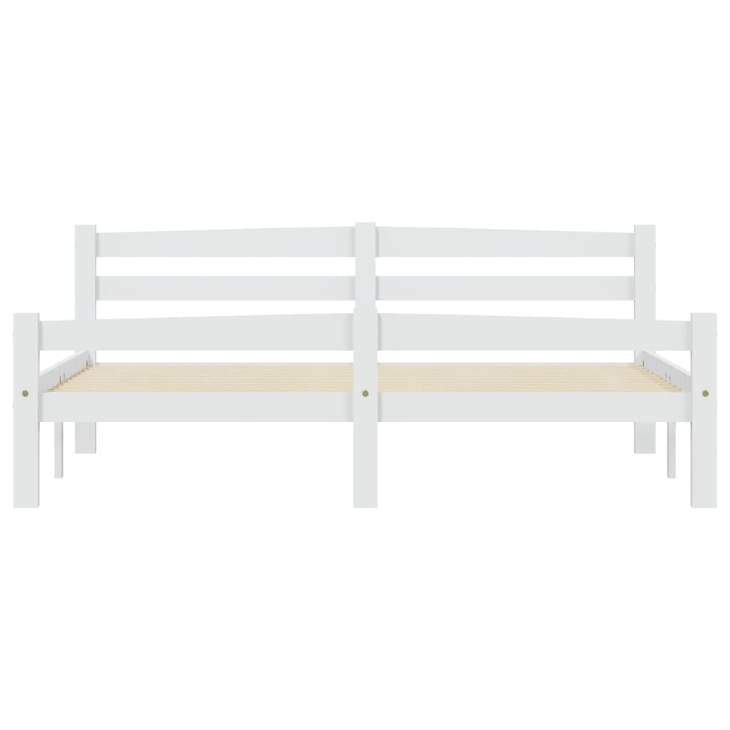 Bedframe massief grenenhout wit 160x200 cm is nu te koop bij PeponiXL, paradijselijk wonen!