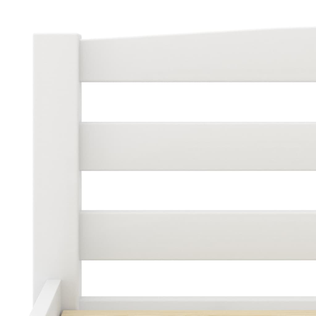 Bedframe massief grenenhout wit 160x200 cm is nu te koop bij PeponiXL, paradijselijk wonen!