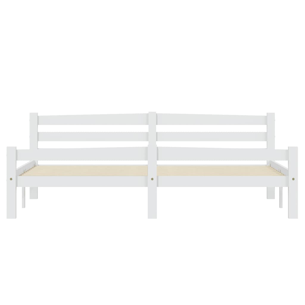 Bedframe massief grenenhout wit 180x200 cm is nu te koop bij PeponiXL, paradijselijk wonen!