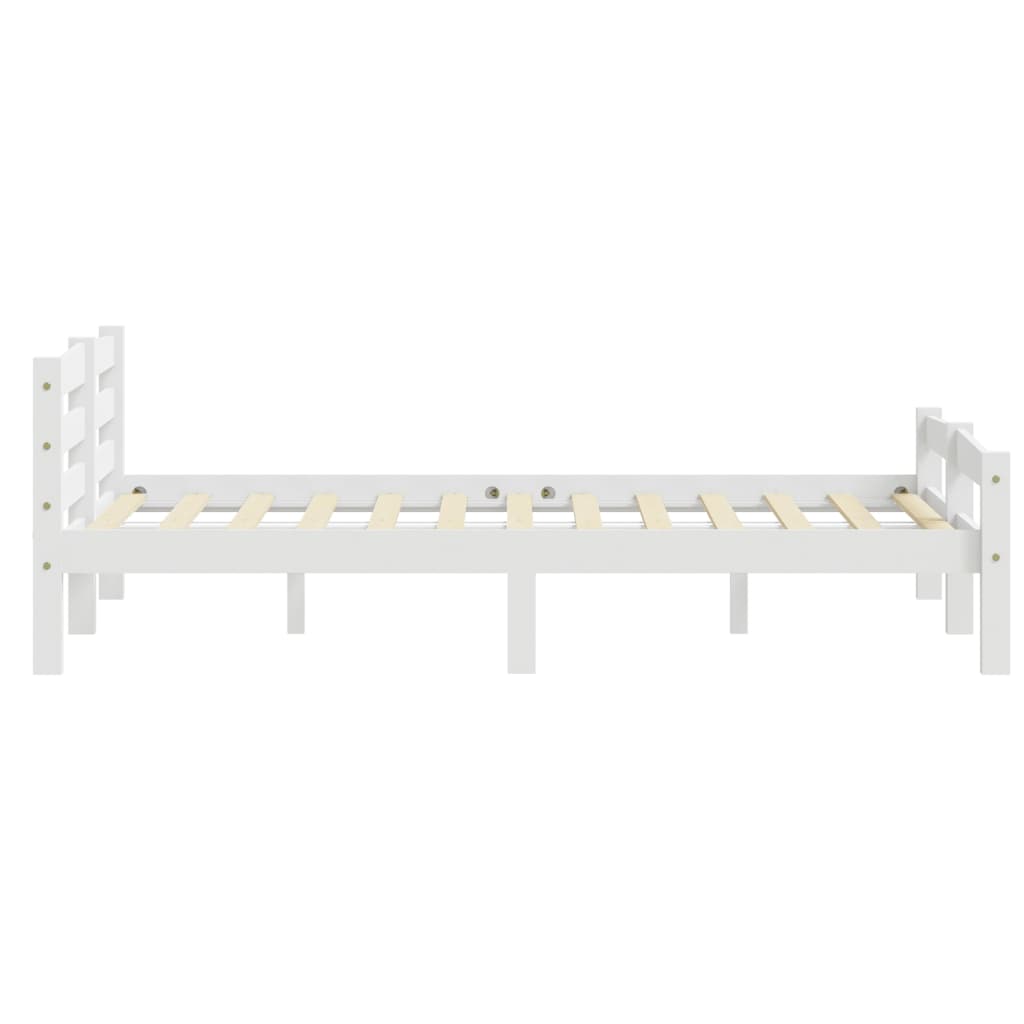 Bedframe massief grenenhout wit 180x200 cm is nu te koop bij PeponiXL, paradijselijk wonen!