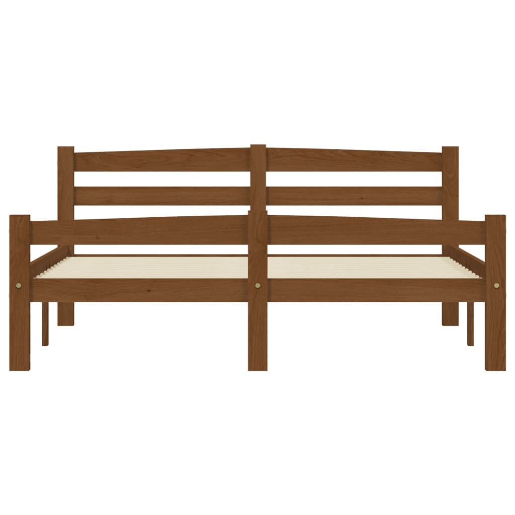 Bedframe massief grenenhout honingbruin 120x200 cm is nu te koop bij PeponiXL, paradijselijk wonen!