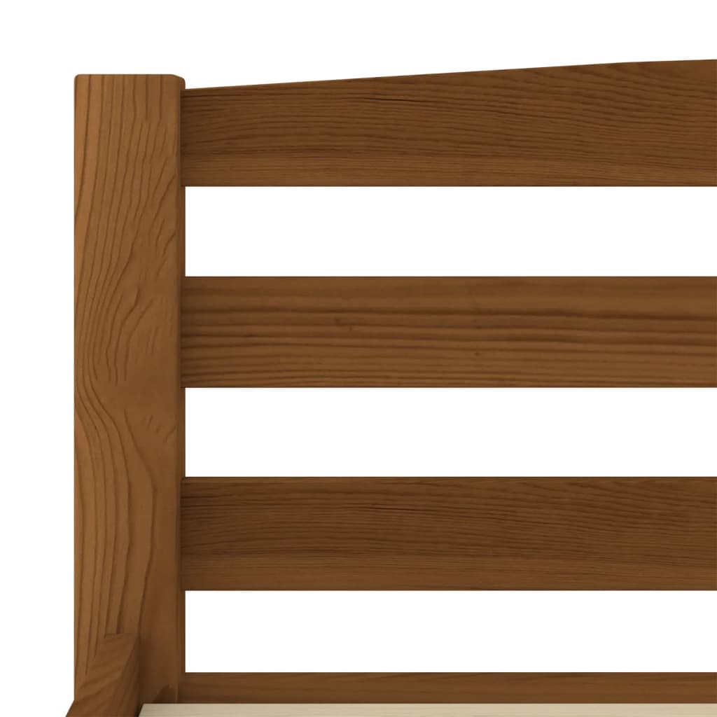 Bedframe massief grenenhout honingbruin 160x200 cm is nu te koop bij PeponiXL, paradijselijk wonen!