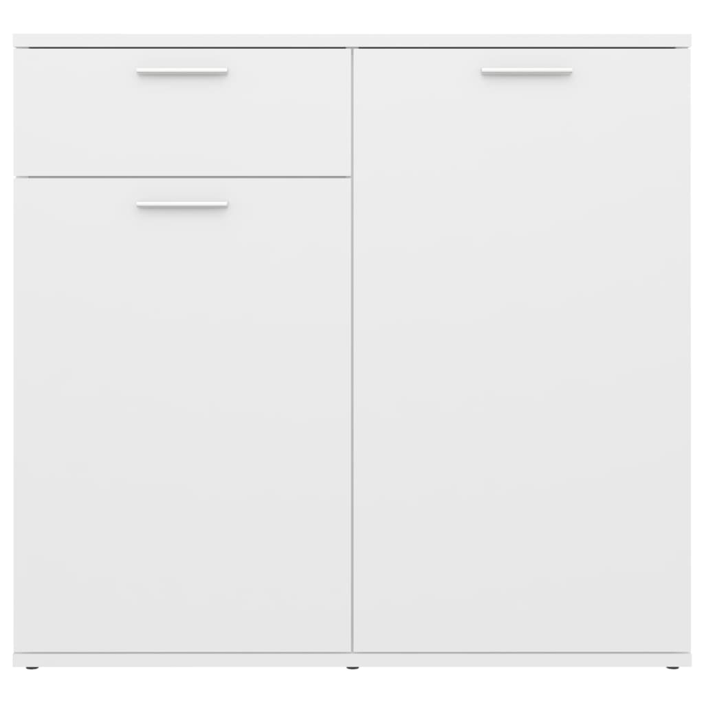Dressoir 80x36x75 cm bewerkt hout wit is nu te koop bij PeponiXL, paradijselijk wonen!
