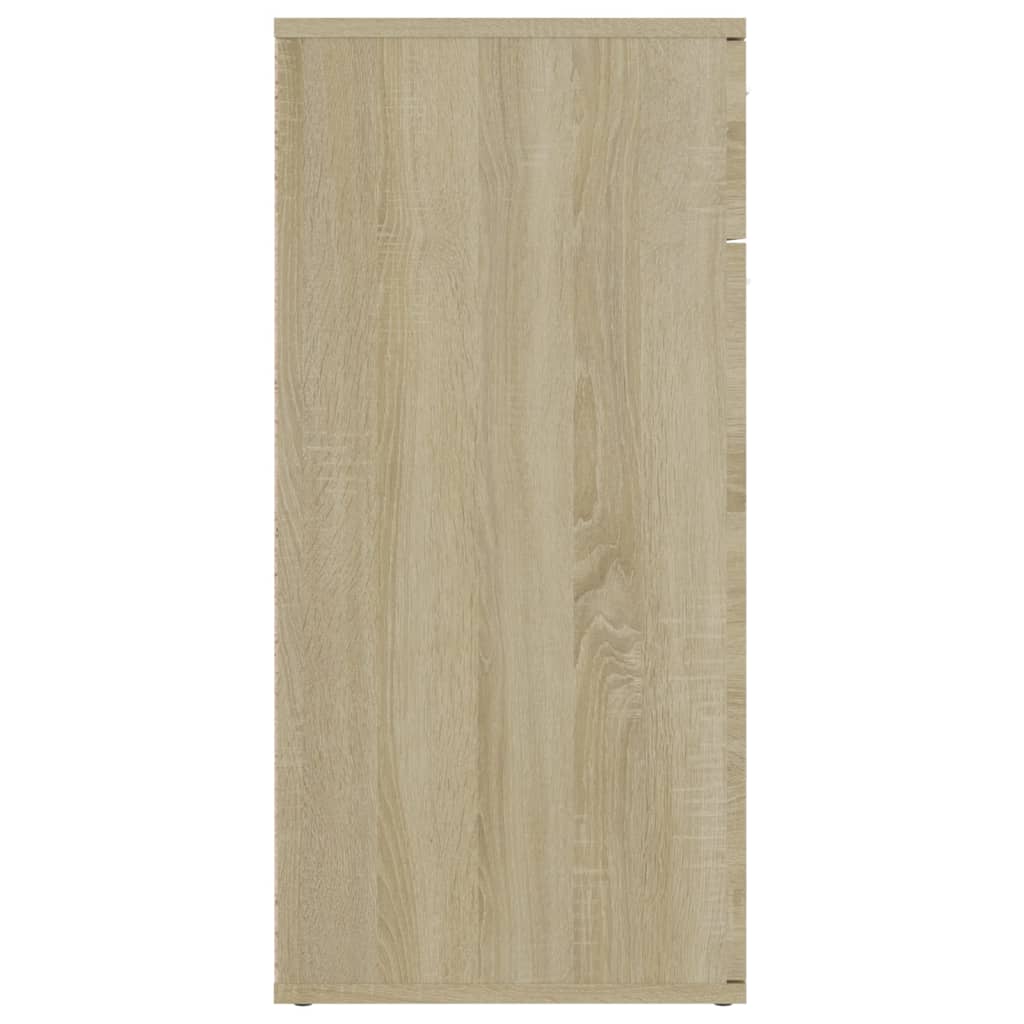 Dressoir 80x36x75 cm bewerkt hout sonoma eikenkleurig is nu te koop bij PeponiXL, paradijselijk wonen!