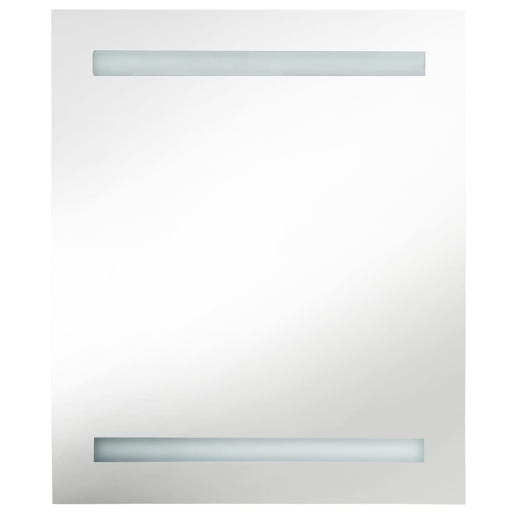 Badkamerkast met spiegel en LED 50x14x60 cm grijs is nu te koop bij PeponiXL, paradijselijk wonen!